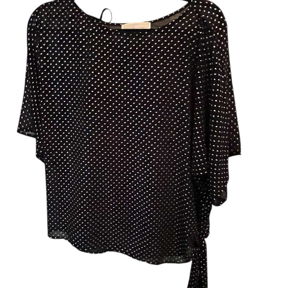 Micheal Kors size medium black & silver top with tights at waist NWOT